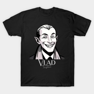 Vlad the Impaler Transylvania Vampire Fangs Smiling T-Shirt